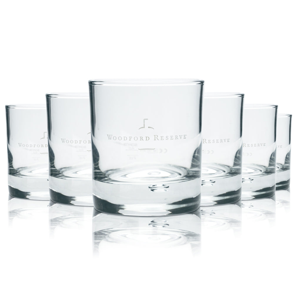 6x Woodford Reserve Whiskey Szklanka 0,2 l Tumbler Szklanki bąbelkowe Gastro Pub USA
