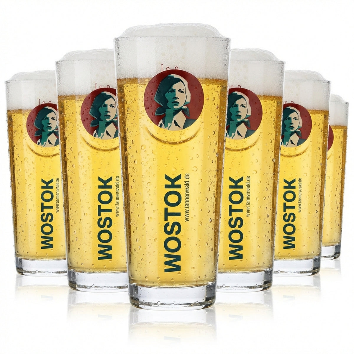 6x Wostok Limonada Napój bezalkoholowy Szklanka Limoglas 0,2 l Szklanka do long drinków Rastal
