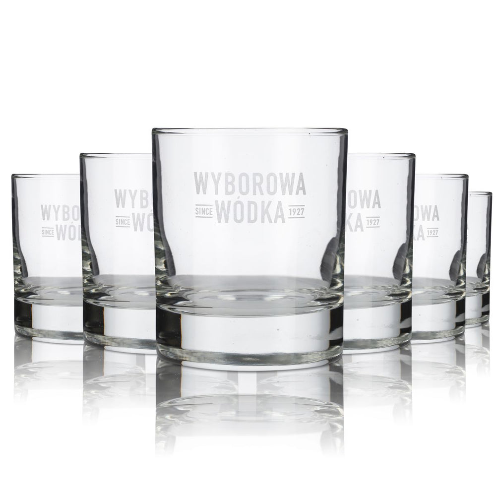 6x Wyborowa Szklanka 0,2l Tumbler Zestaw Kieliszków Wódka Longdrink Koktajl Aperitif