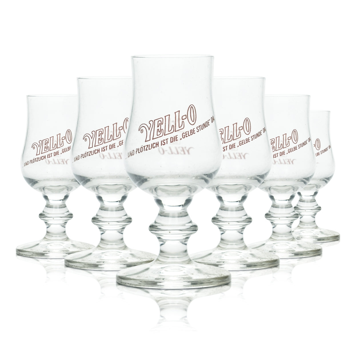 6x Yello Prosecco kieliszek do wina musującego 2cl kieliszki do wina musującego short shots szampan