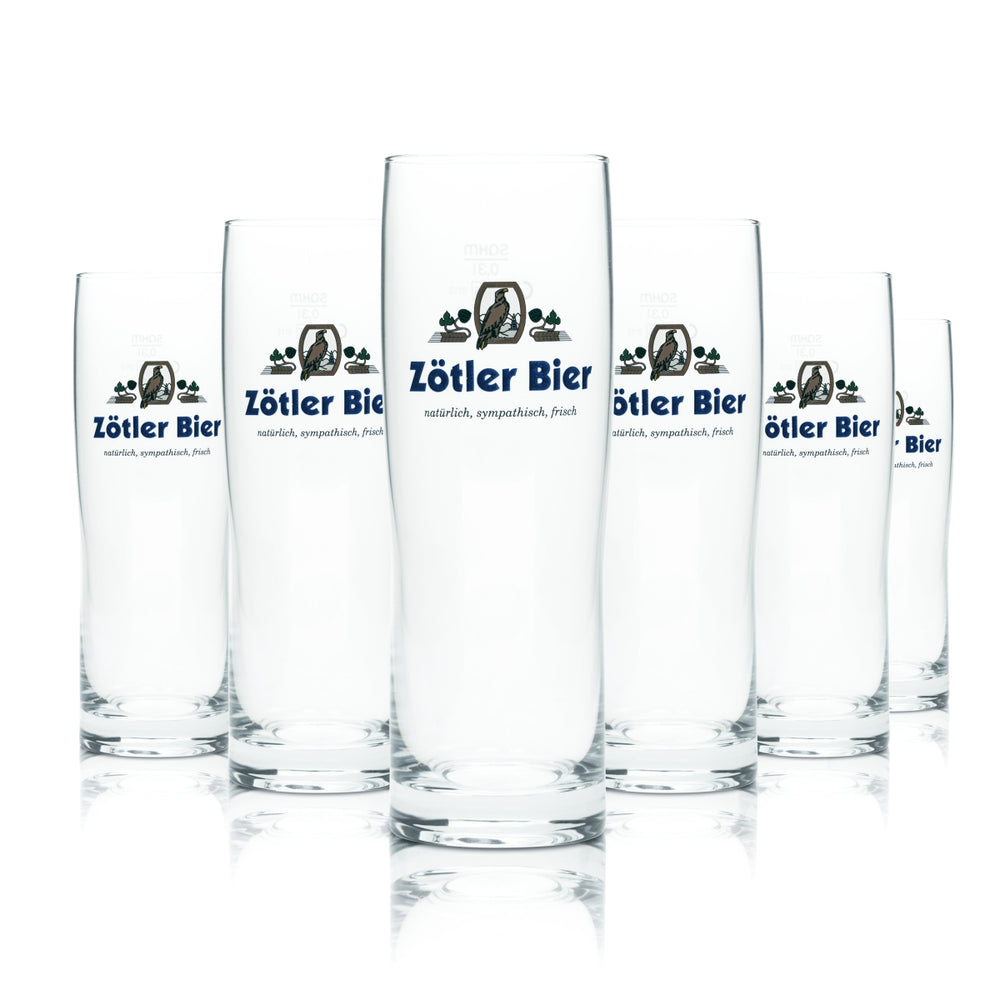 6x szklanka do piwa Zötler 0.3l kufel Allgäu Brauerei Rettenberg Craft Gastro
