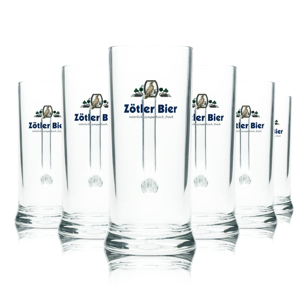 6x Szklanka do piwa Zötler 0,3l Tankard Seidel Szklanki Allgäu Brewery Rettenberg