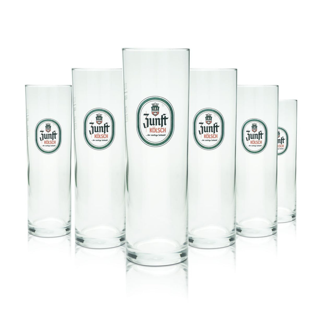 6x szklanka do piwa gildii 0.2l Kölsch Stange Altbier zestaw szklanek browar Kolonia karnawał