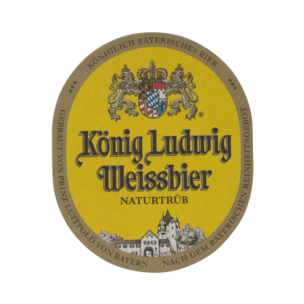70x Podstawki pod piwo King Ludwig biała podkładka pod piwo szklane piwo filcowe naturalne mętne