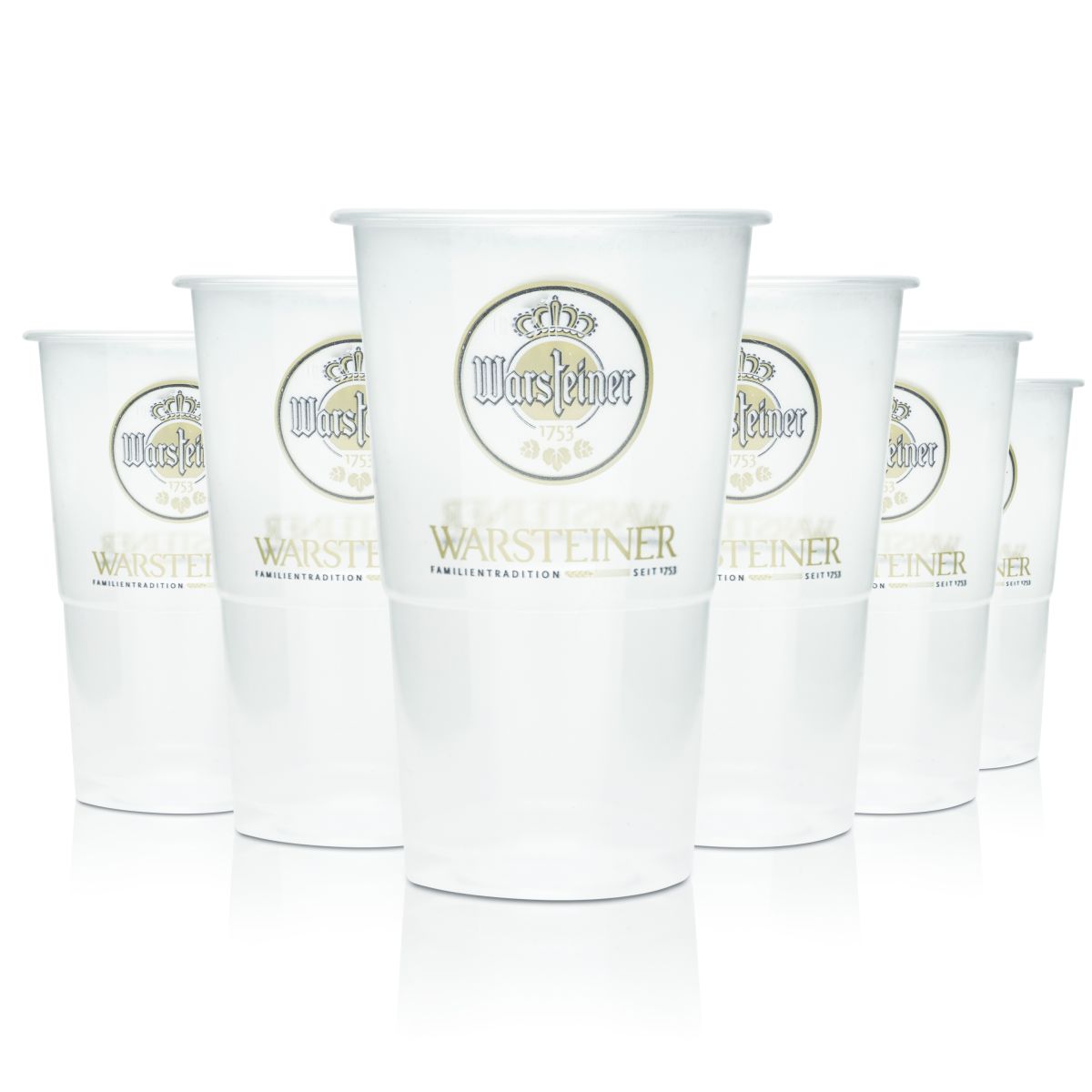 74x Warsteiner szklanka do piwa 0,3l kufel jednorazowy stare logo nowe