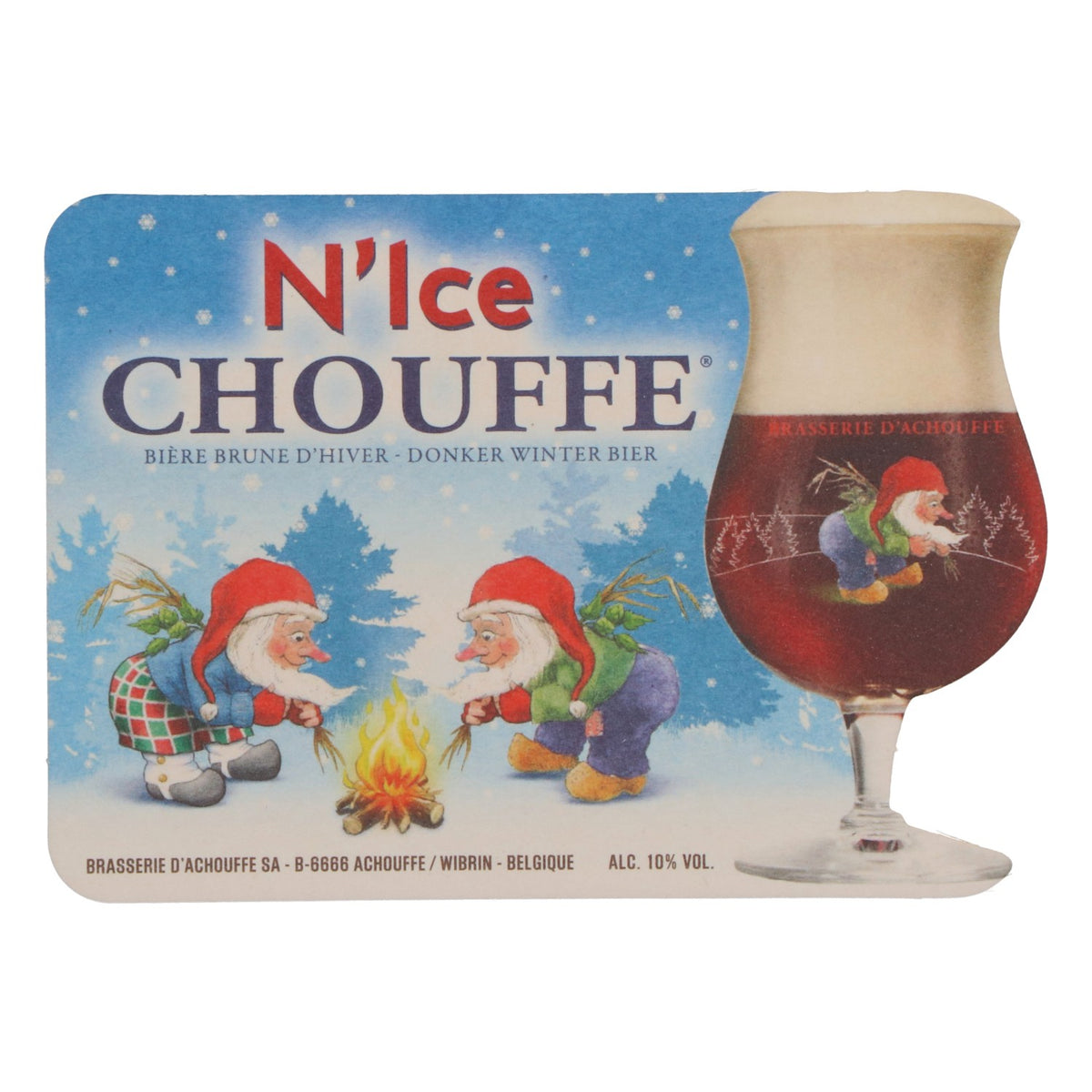 80x Brasserie D'Achouffe Piwo Podkładki pod piwo Podkładki pod szklanki „N´Ice” – Widok 3