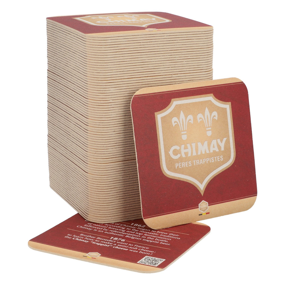 80x Chimay Piwo Podkładki pod piwo Podkładki pod szklanki Pokrywki 9x9 cm