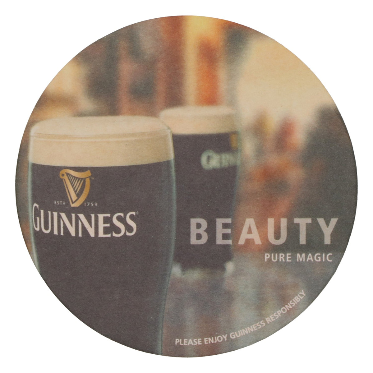 80 podkładek pod piwo Guinness, średnica 10,5 cm, „Beauty” – Widok 3