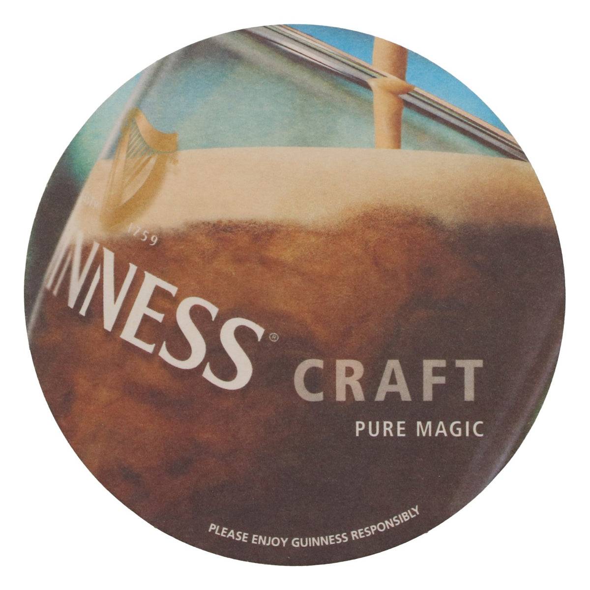 80 podkładek pod piwo Guinness, średnica 10,5 cm, „Craft” – Widok 3