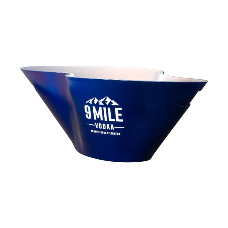 chłodziarka do butelek 9 Mile LED Waved Waves LED Blue Narzędzie do serwowania napojów lodowych Bar