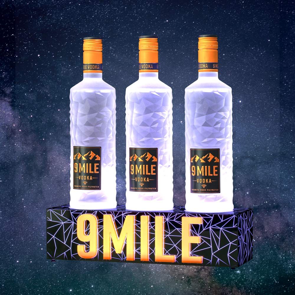 9 Mile Glorifier LED Bottleglorifier Wyświetlacz na butelkę Bar Deco Show