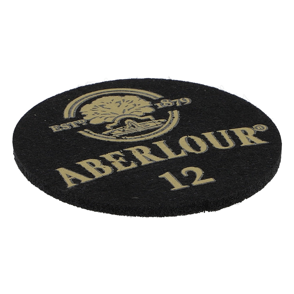 Podkładka pod szklankę Aberlour Distillery Whiskey Filz, czarna, średnica 6,2 cm „Aberlour 12”