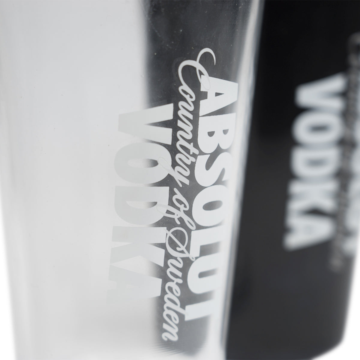 Absolut Vodka Boston Shaker czarny szklany mikser koktajlowy barmański gumowany – Widok 3