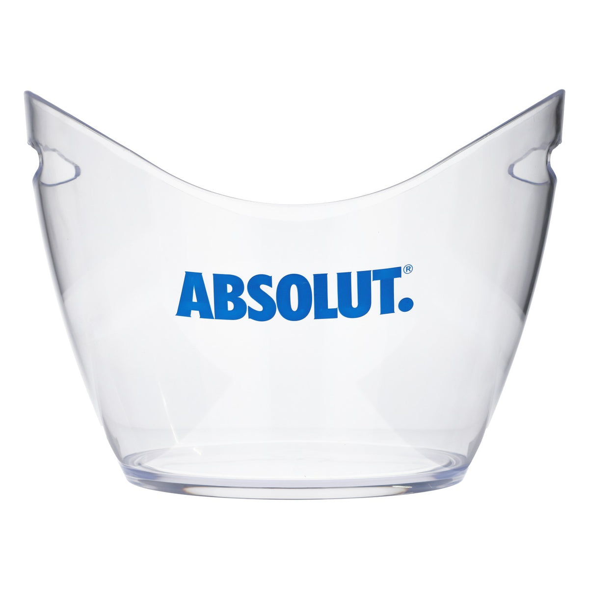 Chłodziarka do butelek Absolut Vodka Przezroczysta lodówka z niebieskim napisem