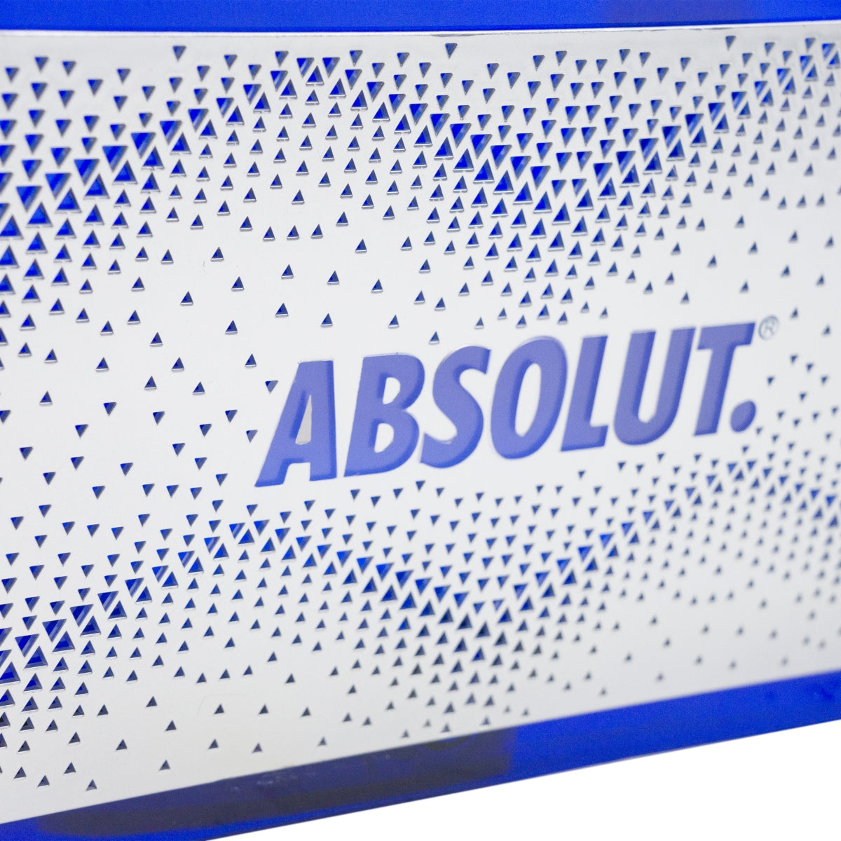 Chłodziarka do butelek Absolut Vodka LED z akumulatorem, niebiesko-srebrna, 50 x 25 x 19 cm, wraz z akcesoriami – Widok 3