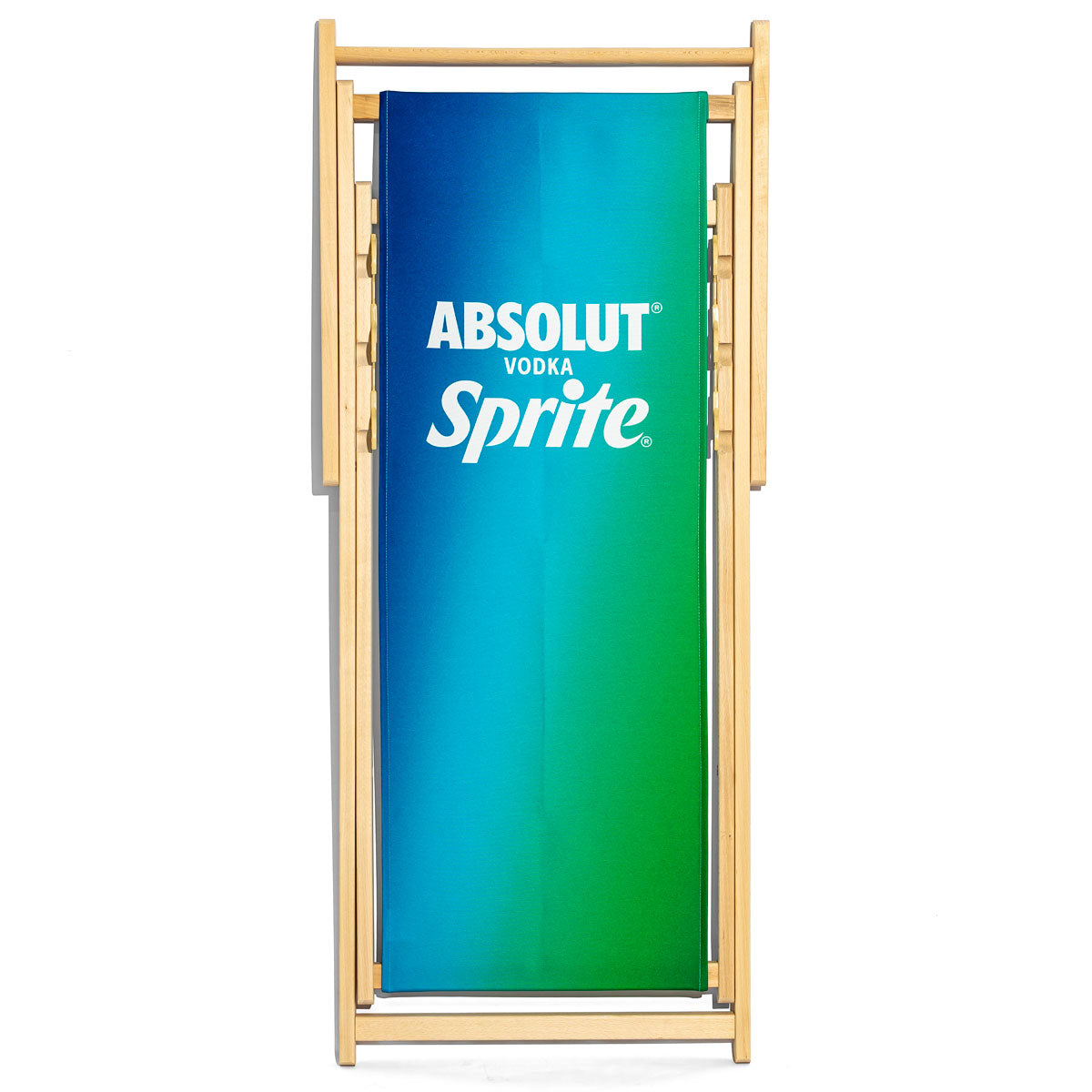 Leżak plażowy Absolut Vodka „Absolut Sprite” z drewna bukowego – Widok 6