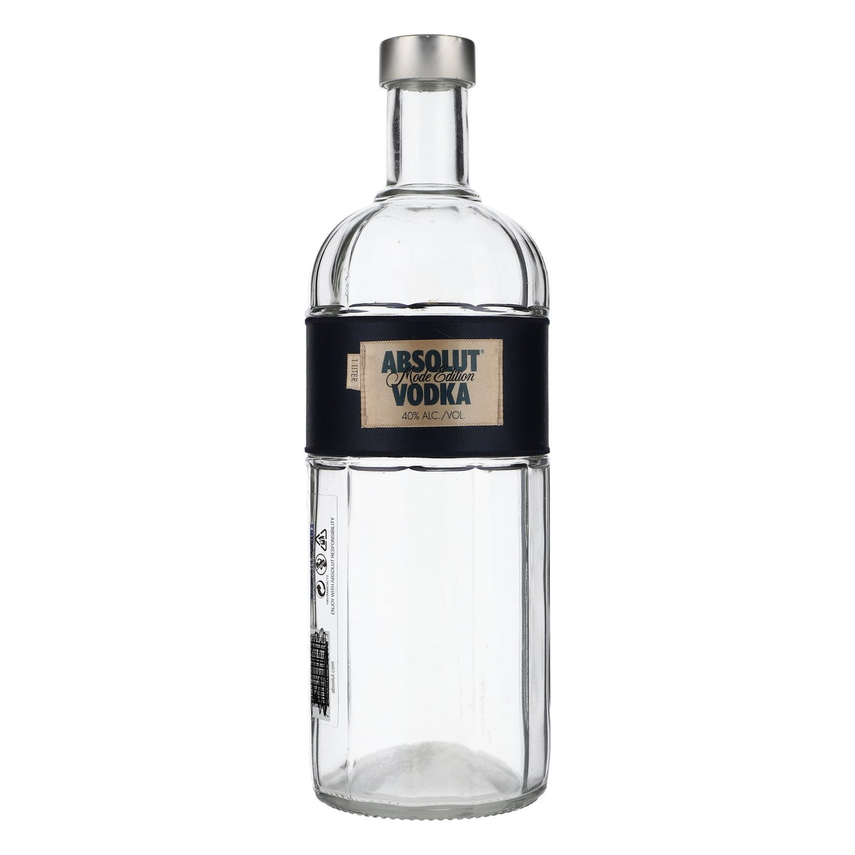 Absolut Vodka Butelka pokazowa Butelka dekoracyjna z prawdziwego szkła Butelka pokazowa Butelka pokazowa 1,0 l
