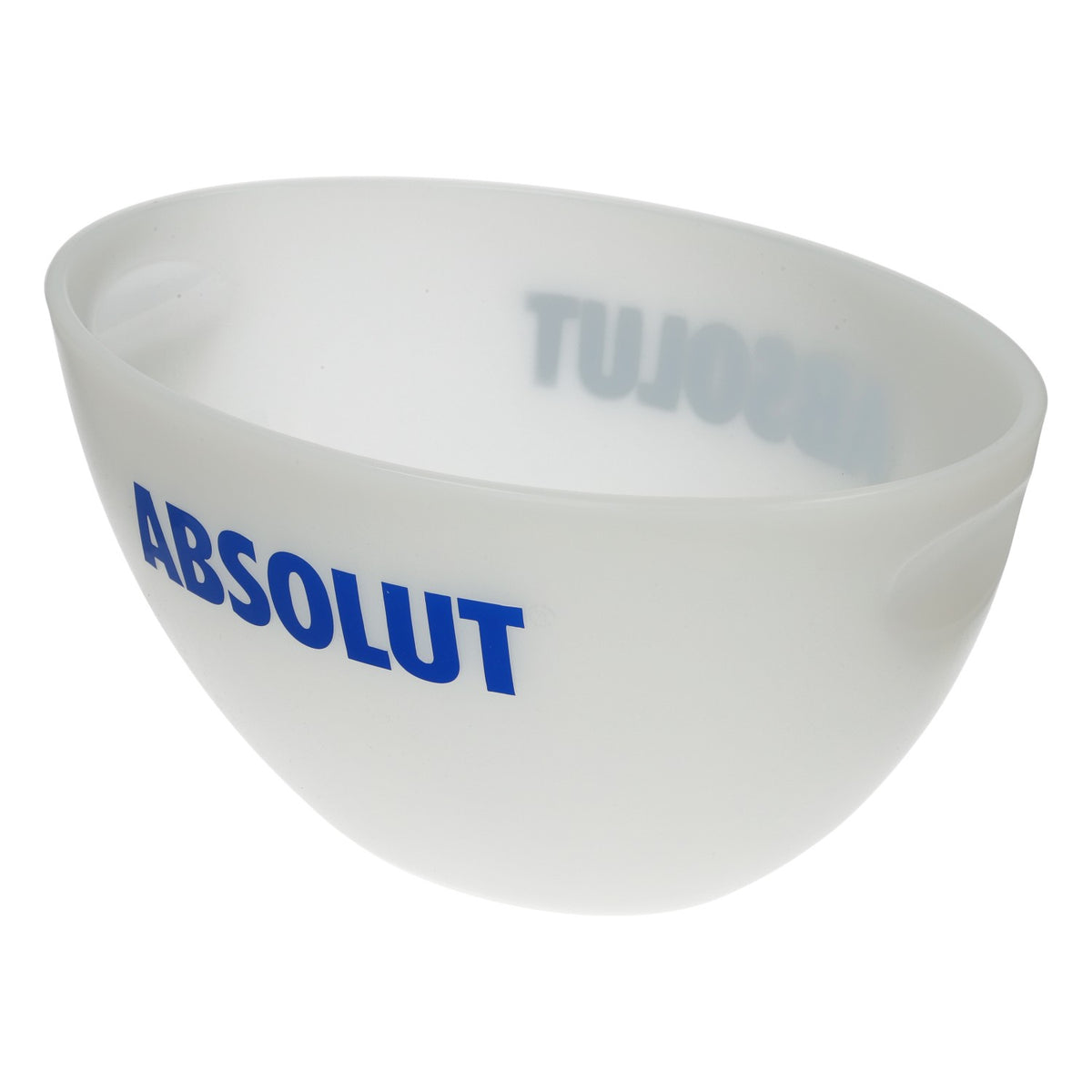 Absolut Vodka XXL – wkład chłodzący do butelek w kształcie wiadra do lodu, biały, z wypukłym niebieskim logo, barowy – Widok 4