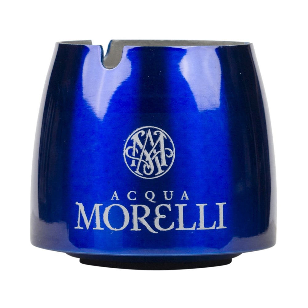 Popielniczka Acqua Morelli ze stali nierdzewnej w kolorze niebieskim o średnicy 6,5 cm