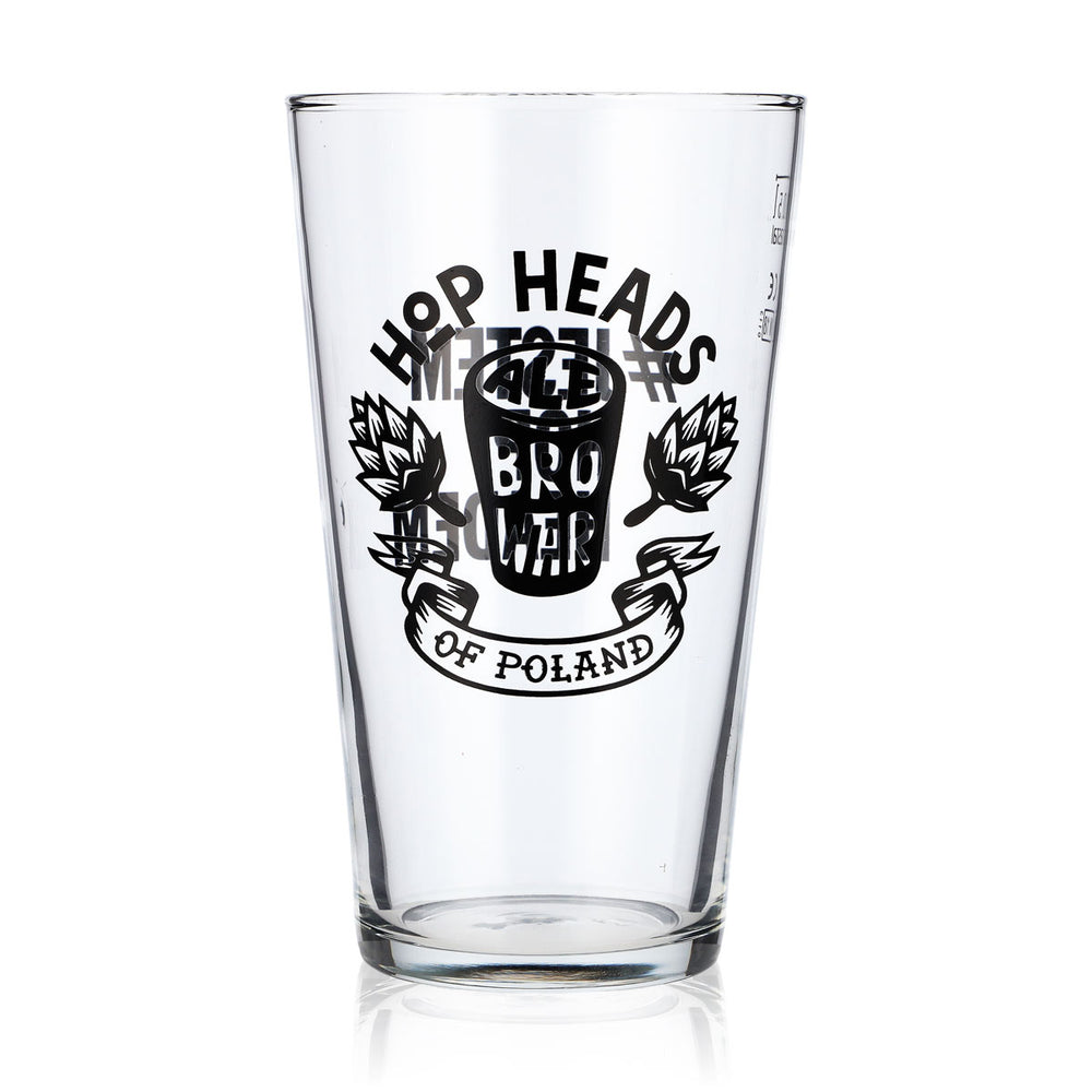 Kufel do piwa AleBrowar 0,5 l Willi Becher Kufle do piwa Hop Heads of Poland Rastal