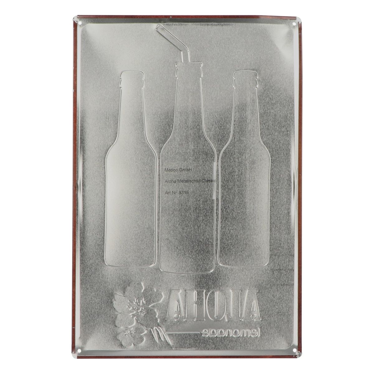 Aloha Limonade Tabliczka blaszana Served Here 38x25cm Tabliczka reklamowa Dekoracja ścienna Merch – Widok 2