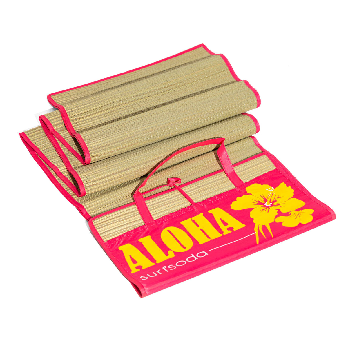 Aloha Limonade Prawdziwa mata słomiana Mata plażowa Mata kąpielowa Mata kempingowa Surfing