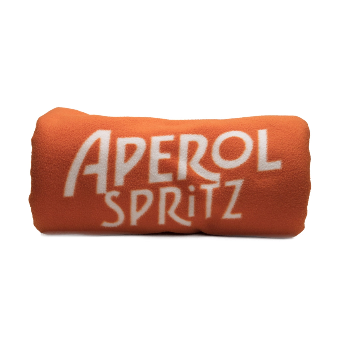 Aperol aperitif koc pomarańczowy butelka logo piknik zima polar przytulny koc