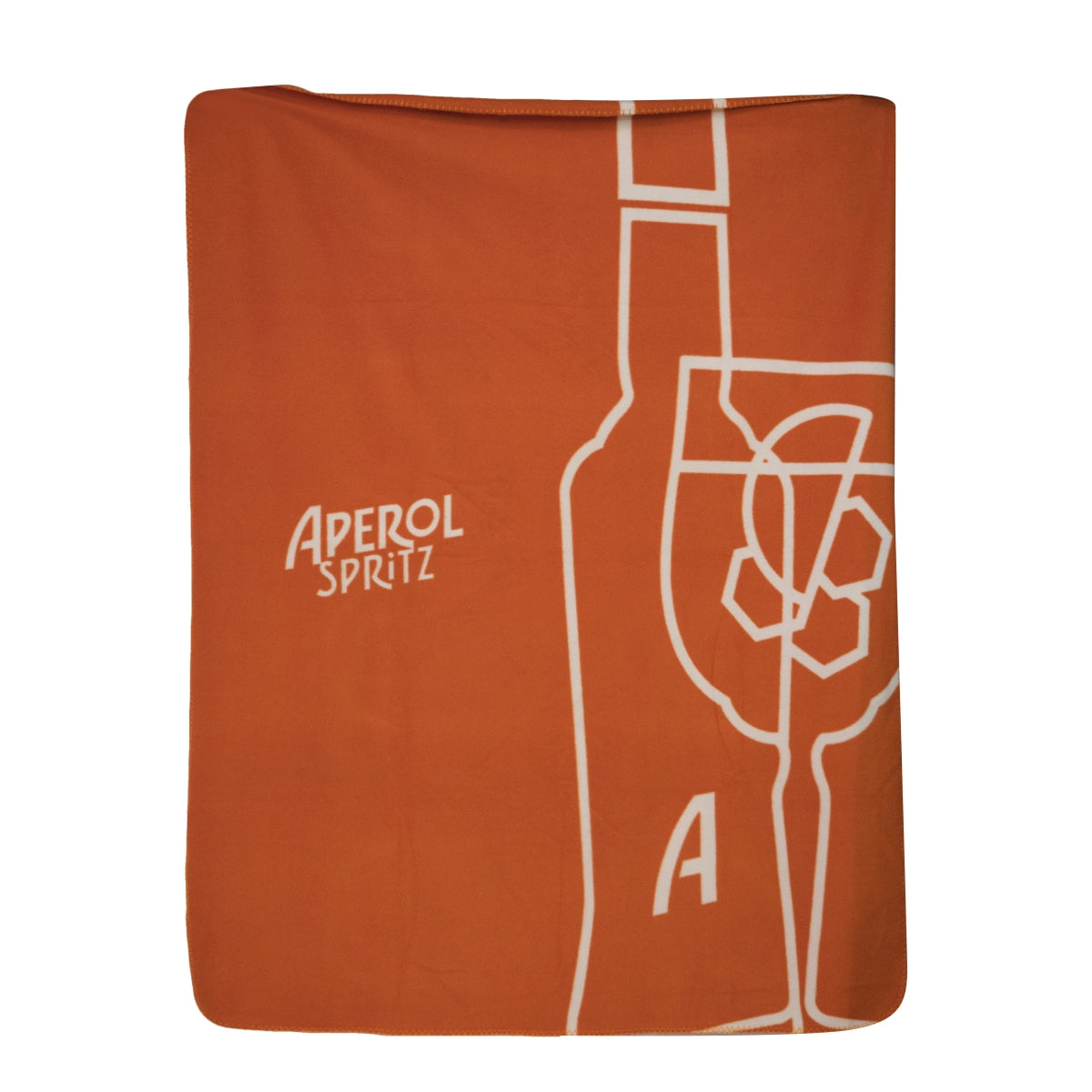 Aperol aperitif koc pomarańczowy butelka logo piknik zima polar przytulny koc – Widok 2
