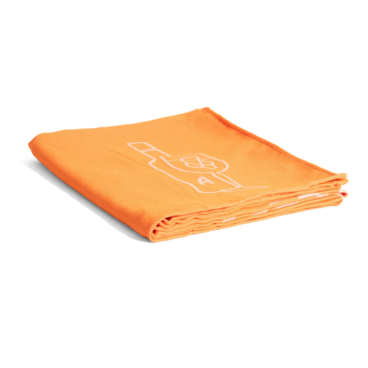Koc polarowy Aperol Spritz Koc przytulny Koc tarasowy 150x120 cm Pomarańczowy – Widok 2
