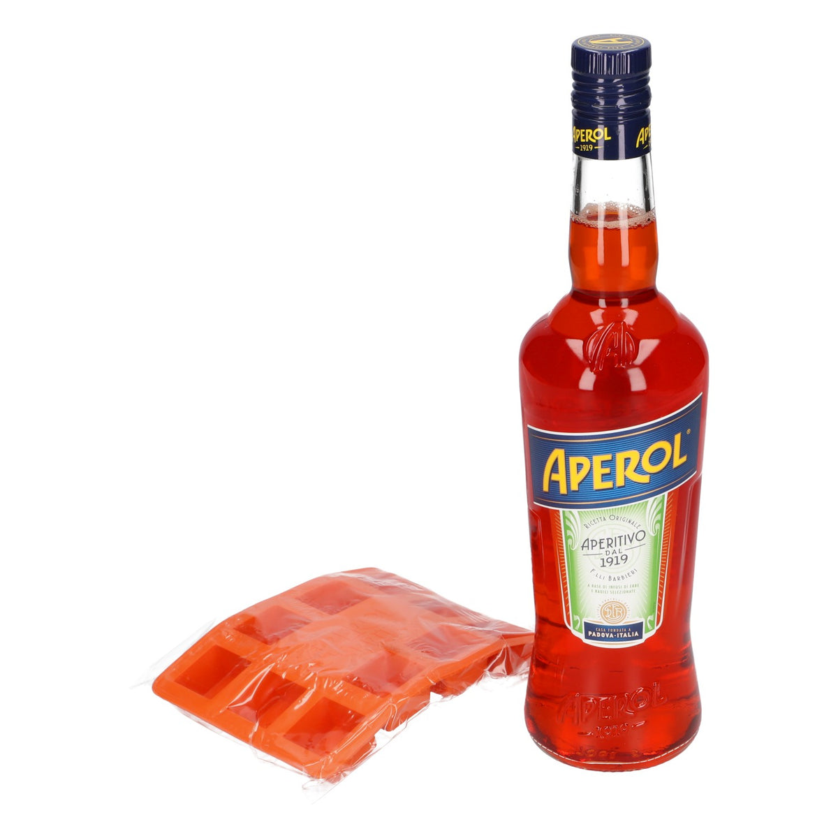 Zestaw upominkowy Aperol Spritz butelka 0,7l 11% vol + foremka na kostki lodu Aperitif Włochy Koktajl Longdrink – Widok 4