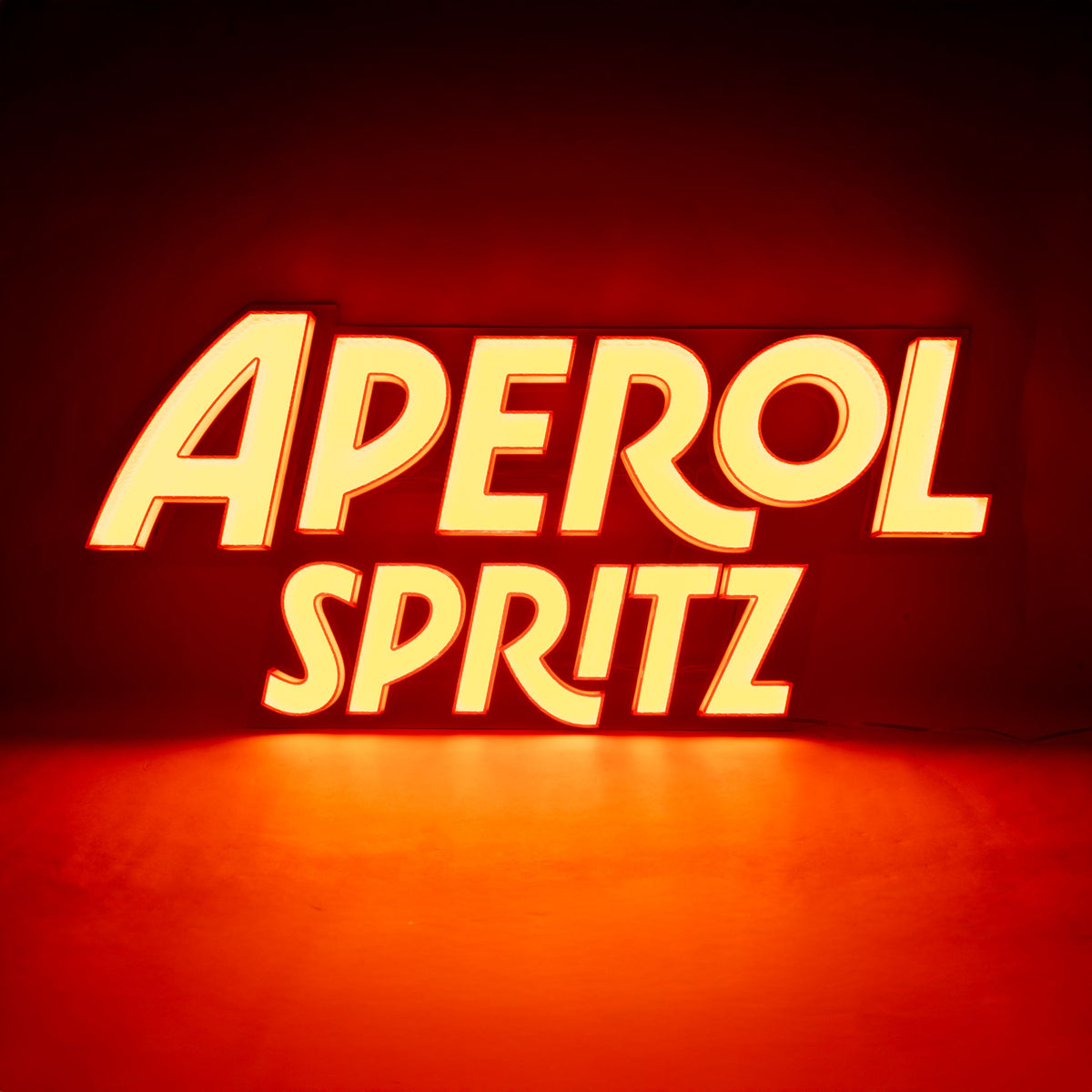 Aperol Spritz LED podświetlana reklama świetlna pomarańczowa ścienna apéritif znak – Widok 4