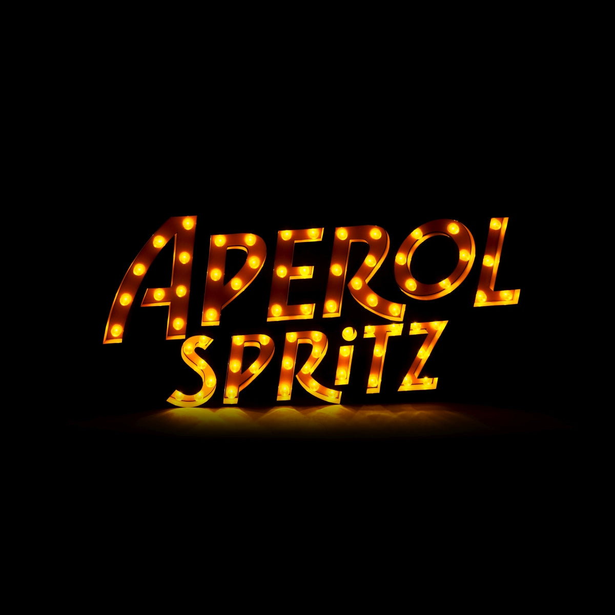 Aperol Spritz Podświetlany znak ścienny LED 95x50 Pomarańczowy Znak reklamowy rzadki!