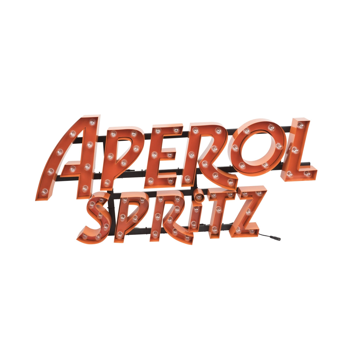 Aperol Spritz Podświetlany znak ścienny LED 95x50 Pomarańczowy Znak reklamowy rzadki! – Widok 2