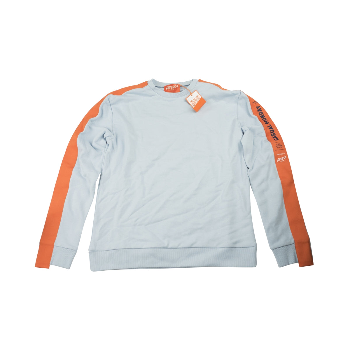 Aperol Spritz Pullover Sweatshirt Jumper "Casual Monday" Merch Sport Sweater Shirt M
