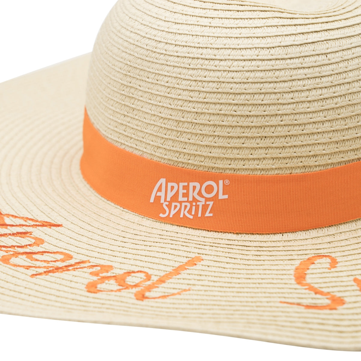 Aperol Spritz słomkowy kapelusz haft czapka letnia plaża bar styl dekoracji – Widok 2