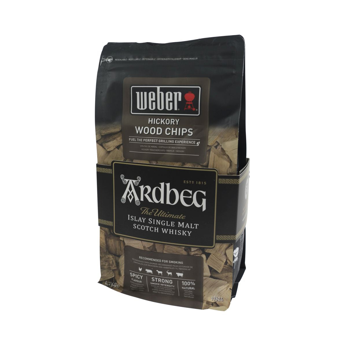 Ardbeg Smoking Chips Hickory Wood Chips BrickettsWhisky Flavoured Smoking BBQ