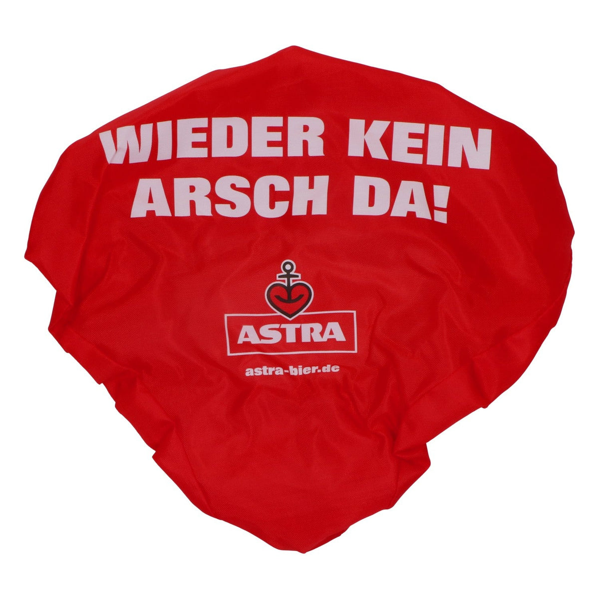 2x Astra Beer Bike Saddle Cover Red Plastic "Wieder kein Arsch da!" NOWOŚĆ Ochraniacz – Widok 2