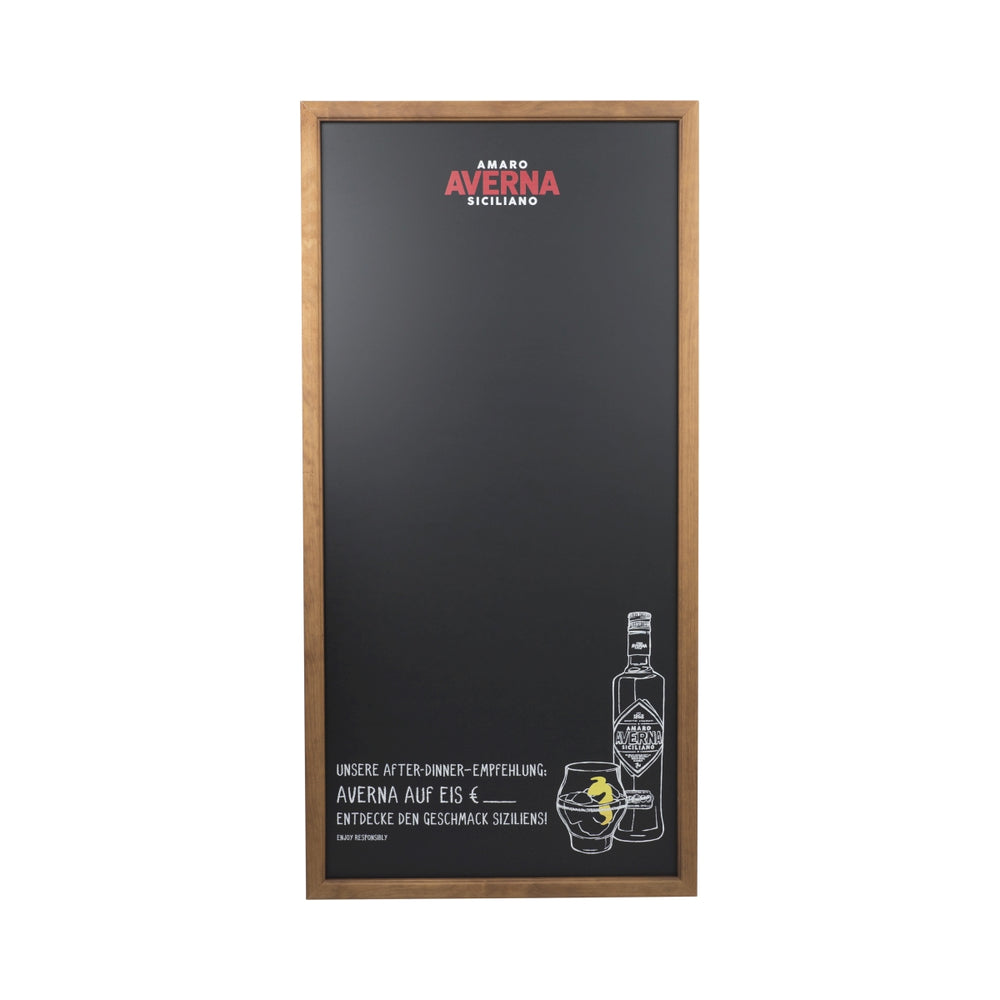 Averna Amaro tablica kredowa 120x60 drewniana rama gastro tablica menu reklama ścienna