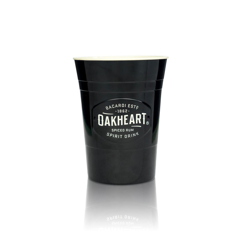 Bacardi plastikowy szklany kubek 0,44l Oakheart twardy plastikowy kubek wielokrotnego użytku