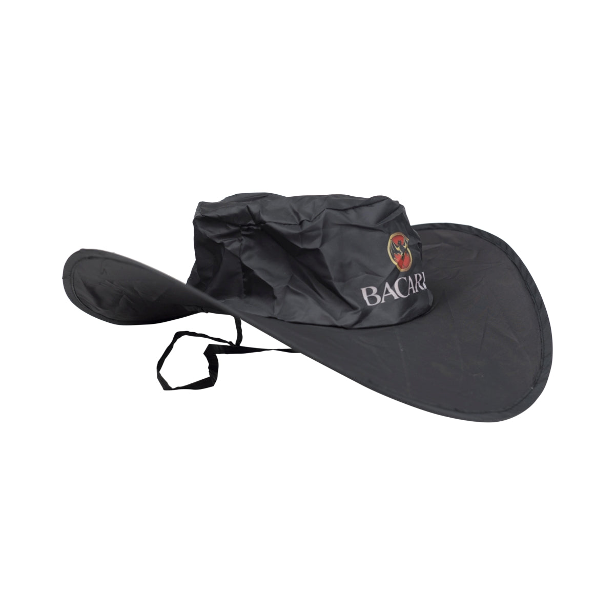 Bacardi Rum Hat Foldable Black Rain Jungle Angler Fishing Hat Cap Czapka wędkarska