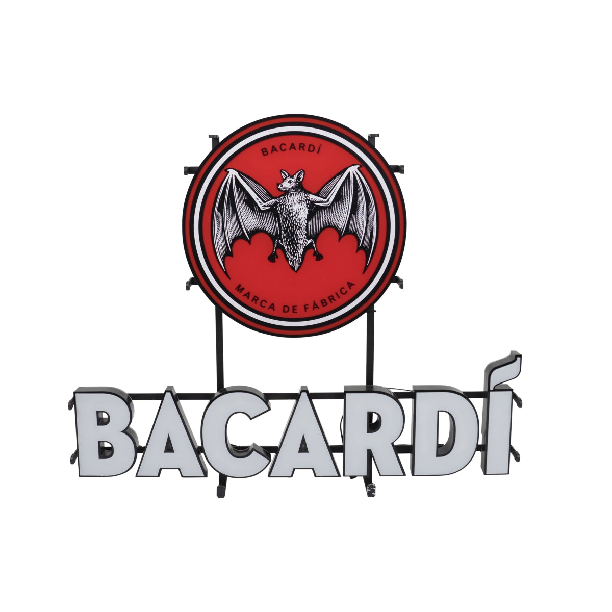 Bacardi Rum podświetlany znak 71x59cm LED znak ścienny wyświetlacz bar reklamowy