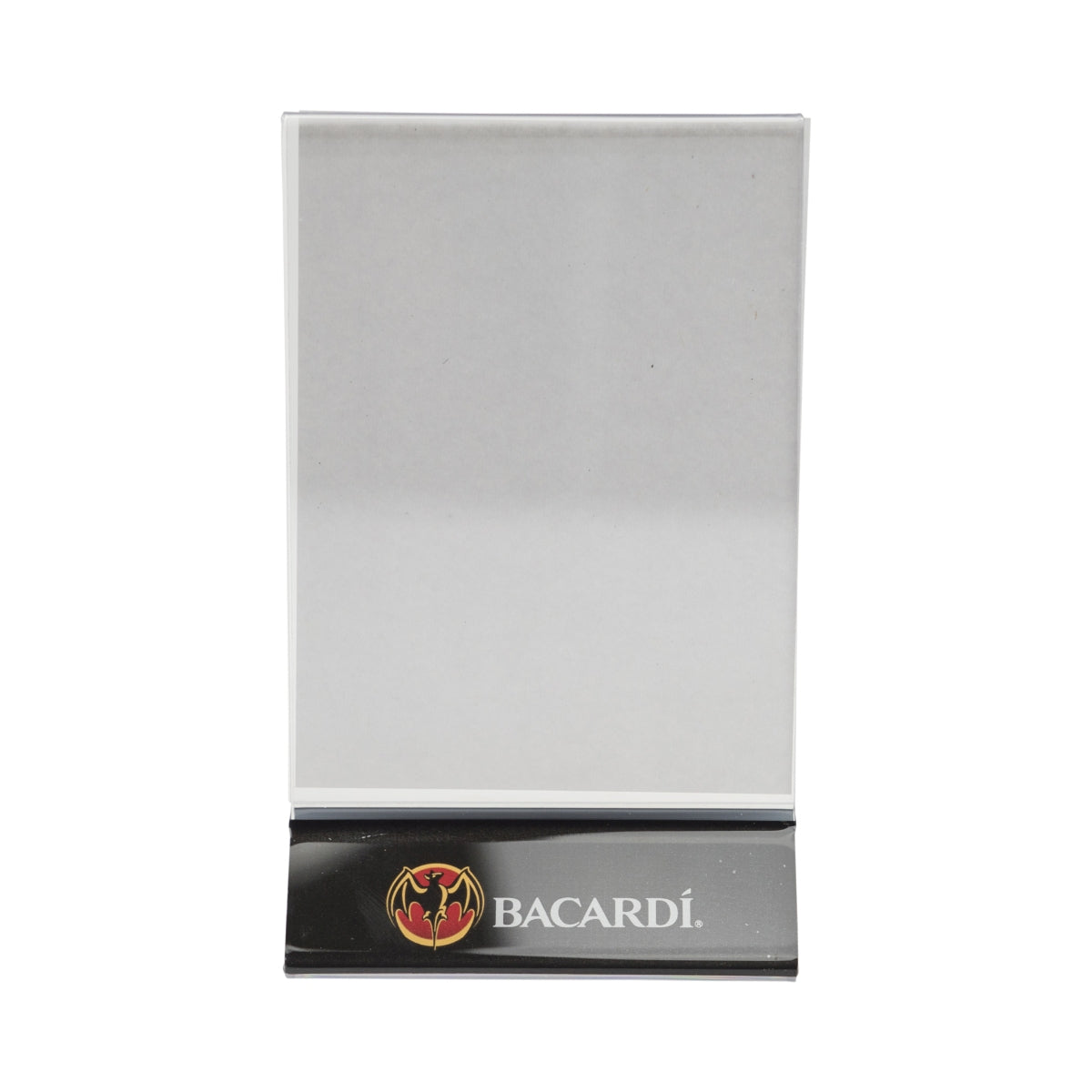 Stojak na rum Bacardi czarny uchwyt na karty menu plastikowa dekoracja napoje – Widok 2