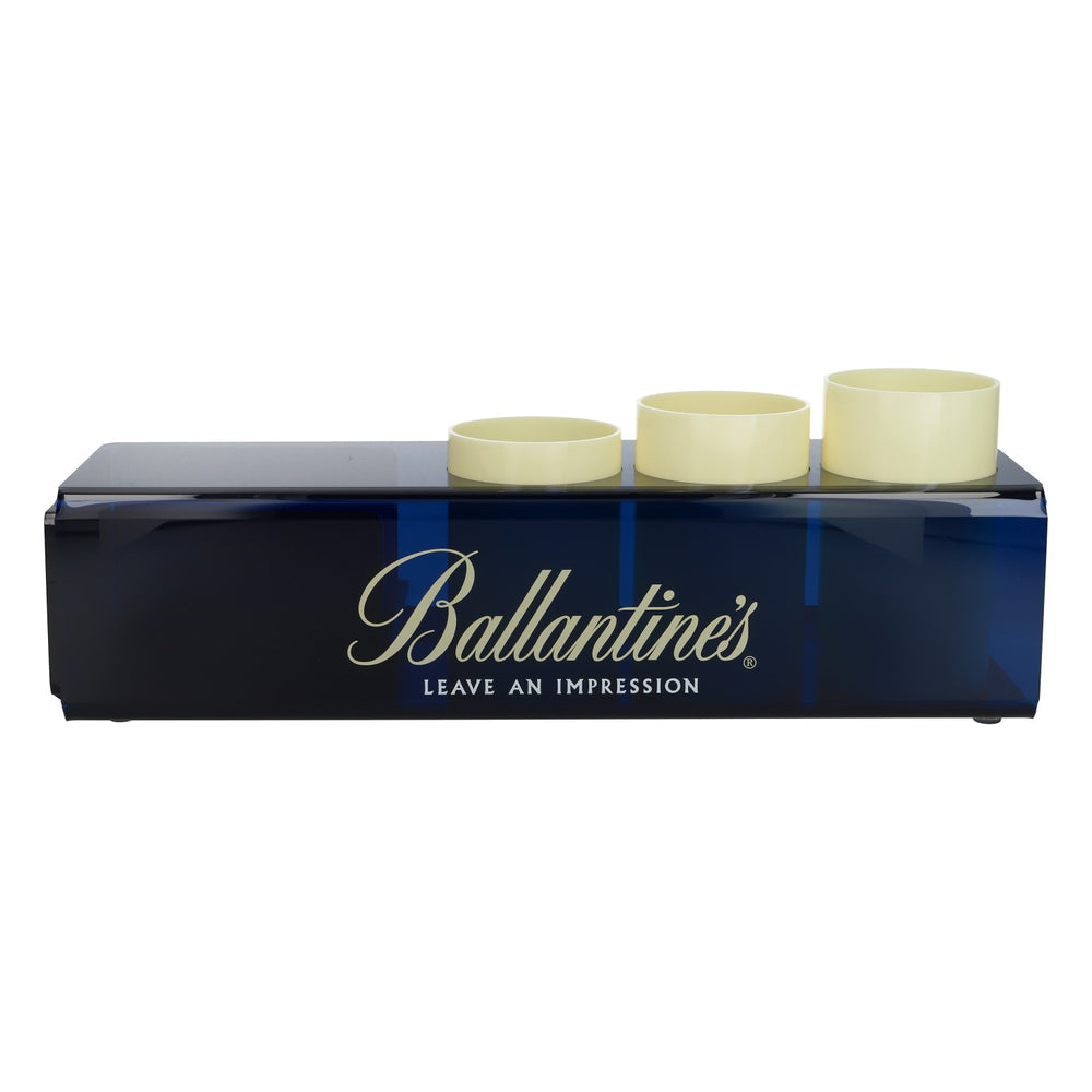 Ballantines Whiskey Barcaddy Uchwyt na butelki Akcesoria barowe Niebieski Tworzywo sztuczne