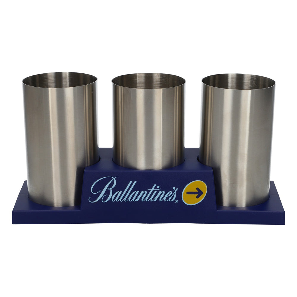 Stojak na butelki Ballantines Whiskey Organizer barowy ze stali nierdzewnej