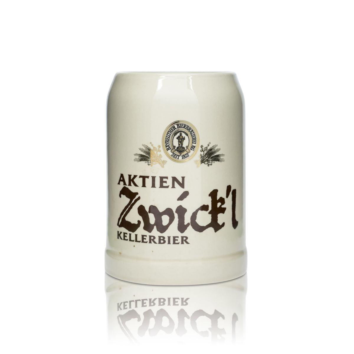 Bayreuther Zwickl szklanka do piwa 0.65l gliniany kufel udziały Zwickl piwnica piwo szklanki ceramiczne