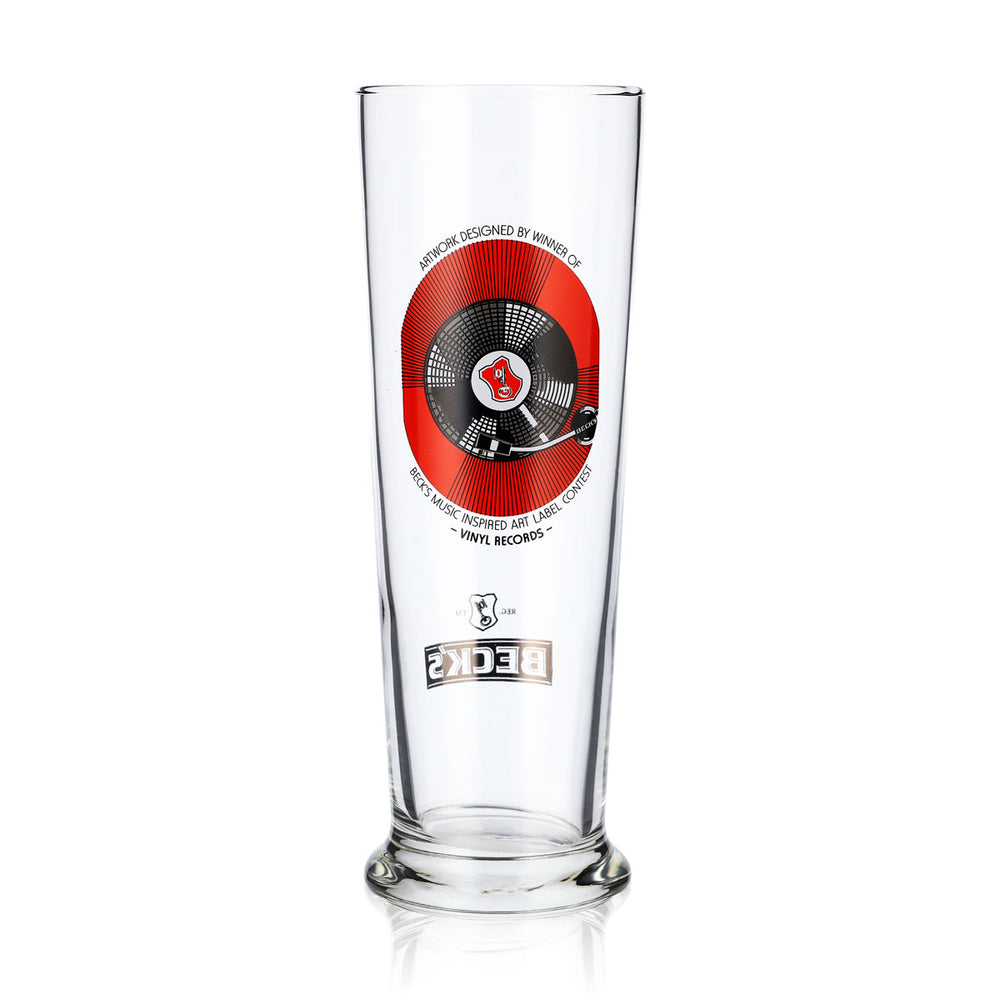 Szklanki do piwa Becks Szklanki muzyczne 0,3 Inspired Art Label Płyta gramofonowa