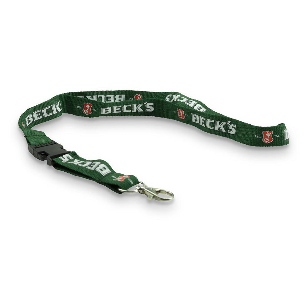 Becks Bier Pasek na klucze Zielony Karabińczyk Lanyard Uchwyt na plakietkę Akcesoria