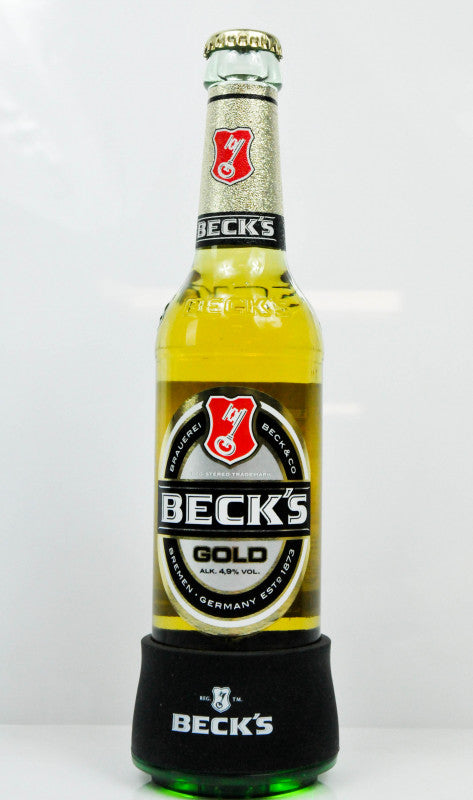 Chłodziarka do butelek Becks z oświetleniem LED, 0,33 l, 0,5 l, Mistrzostwa Świata w Piłce Nożnej FIFA 2018, wkład chłodzący, zielono-czarna – Widok 2