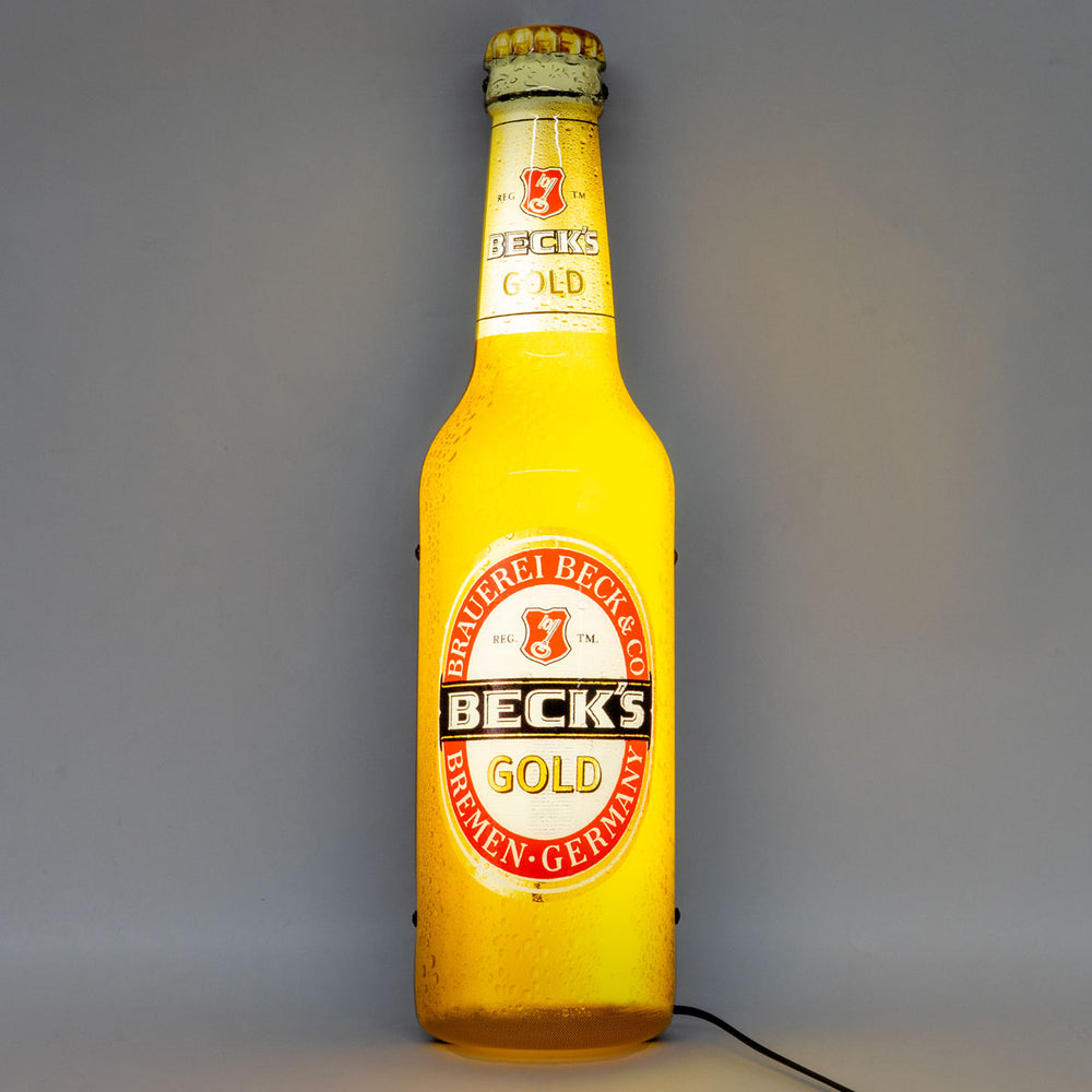 Becks Reklama świetlna Wallsign LED Luminated Gold Bardeko Dekoracja ścienna Bardeko Merch