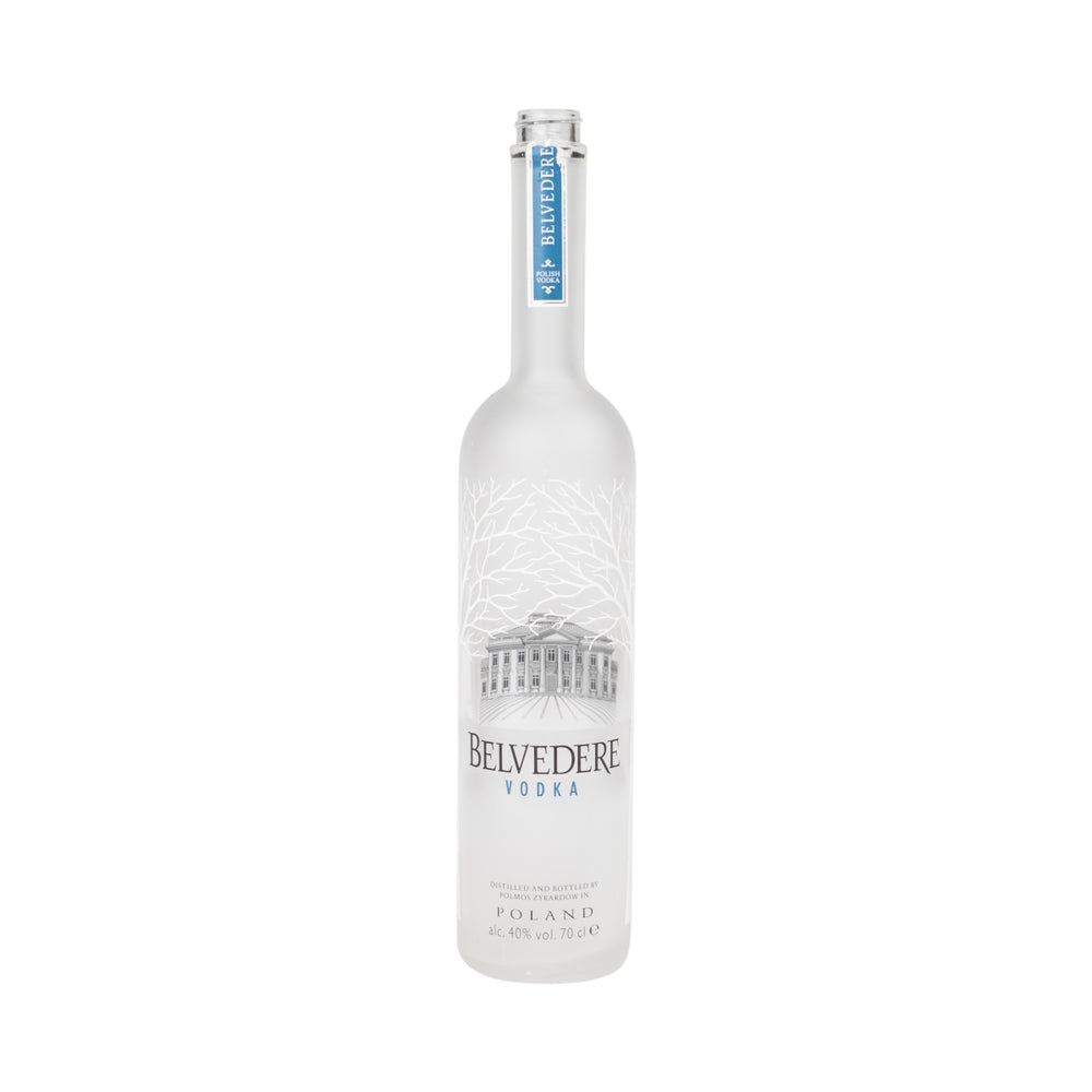 Belvedere Vodka butelka 0,7l EMPTY używana Polska lampa rzemieślnicza dekoracja skarbonka